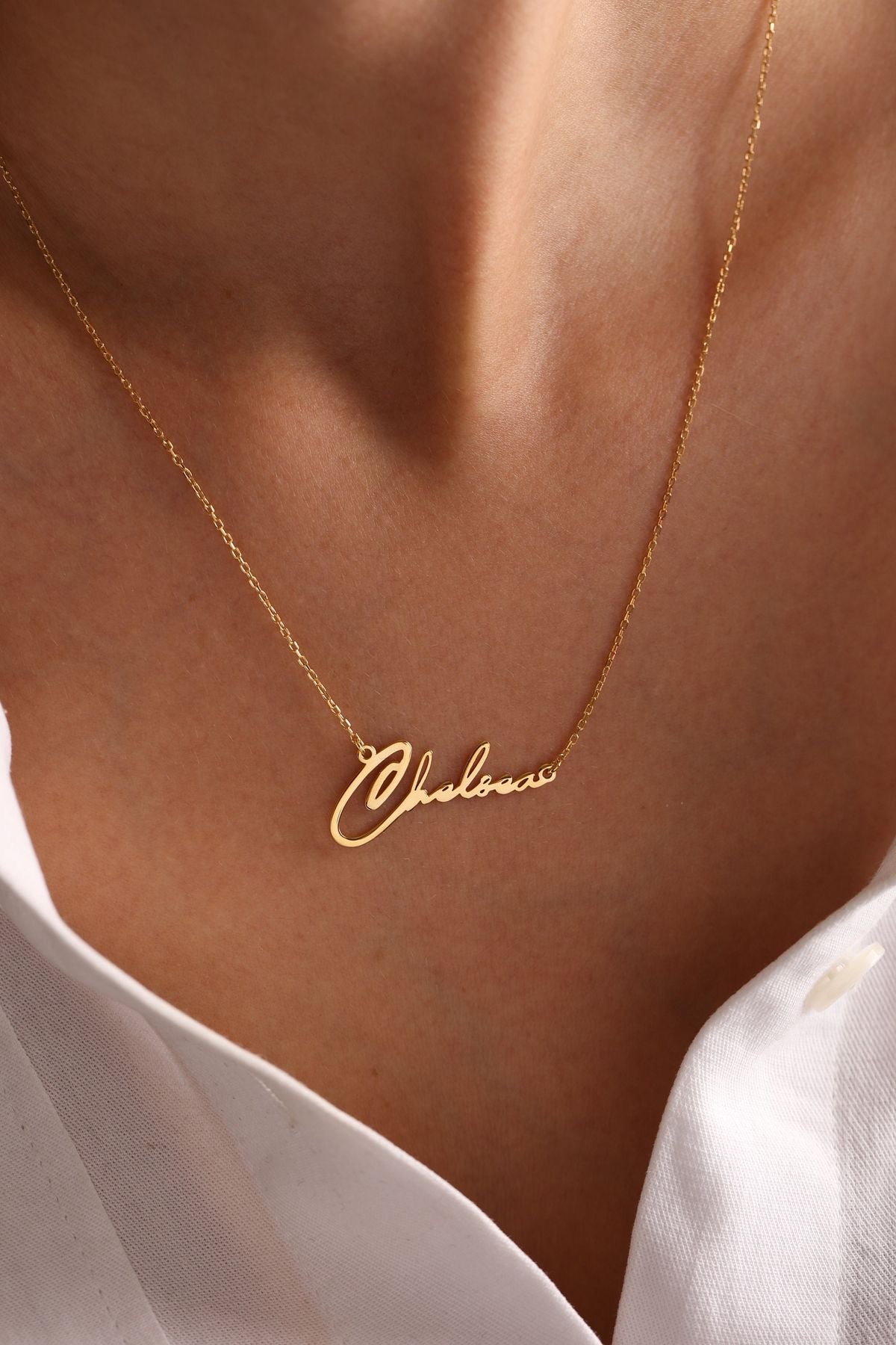 Autography Name Necklace