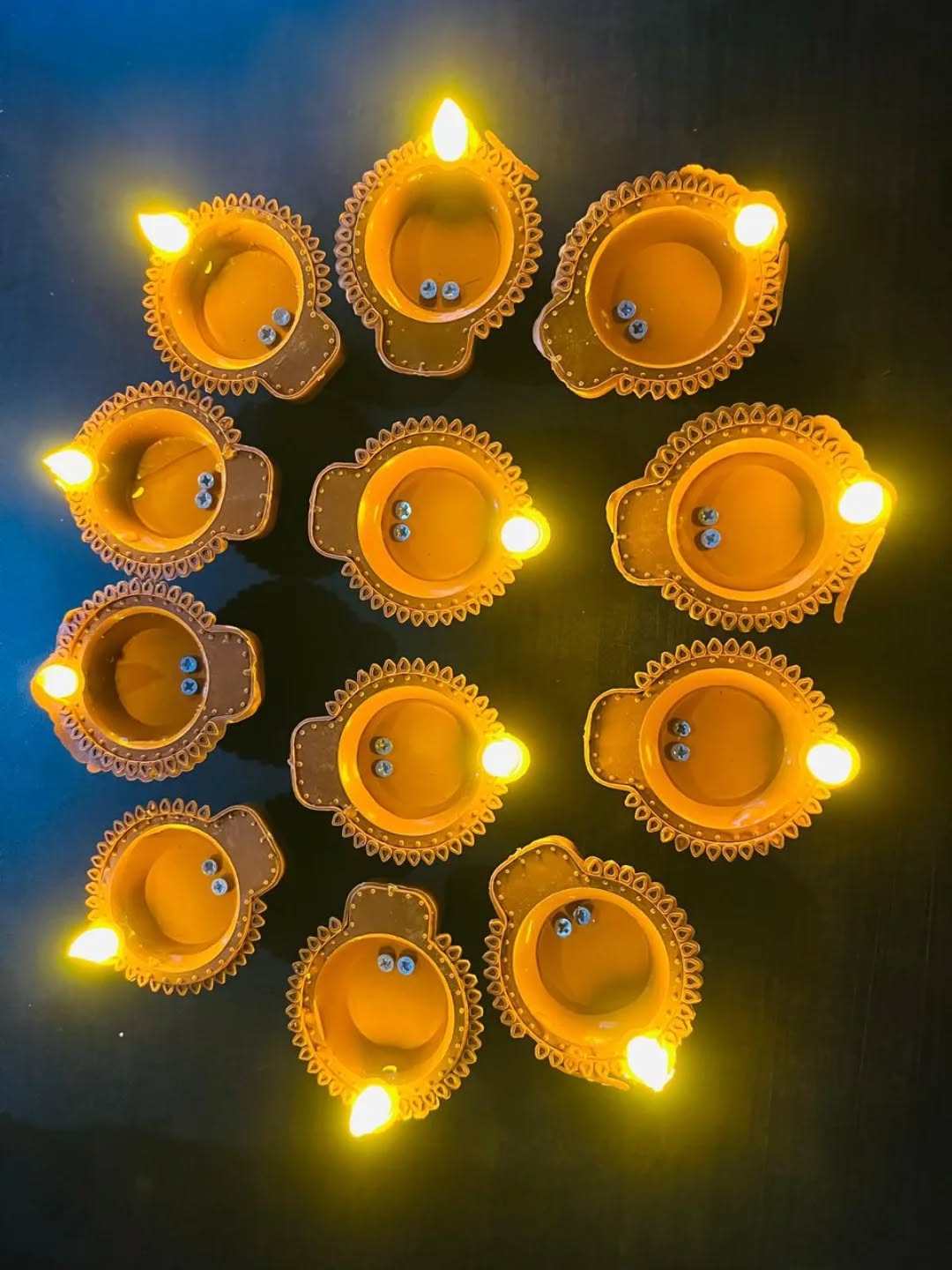 LED Light Water Sensor Diyas Plastic with, Ambient Lights,