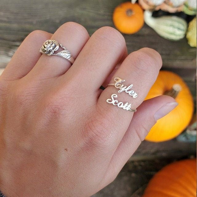 Couple Name Ring