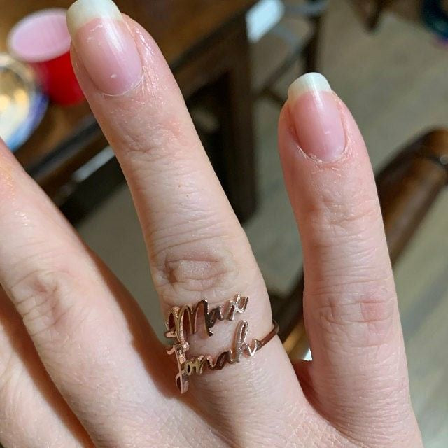 Couple Name Ring