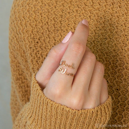 Couple Name Ring