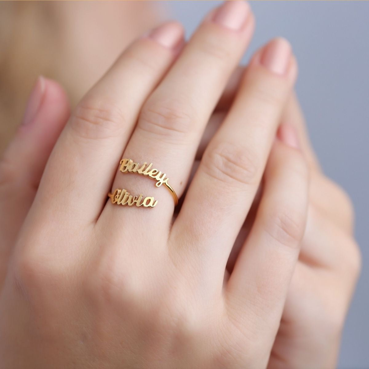 Couple Name Ring