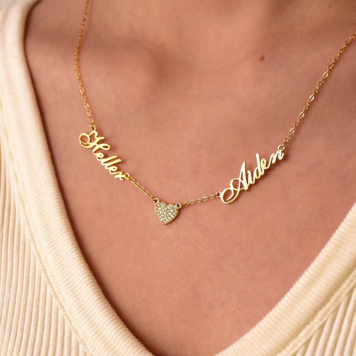 Couple Name Necklace