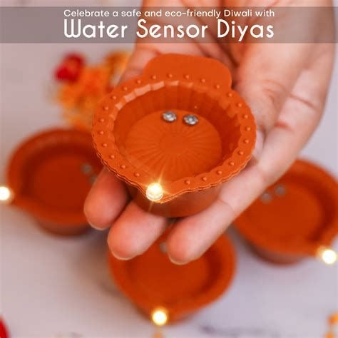 LED Light Water Sensor Diyas Plastic with, Ambient Lights,