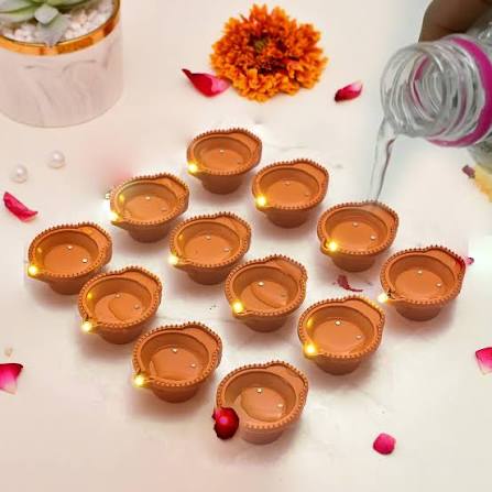 LED Light Water Sensor Diyas Plastic with, Ambient Lights,