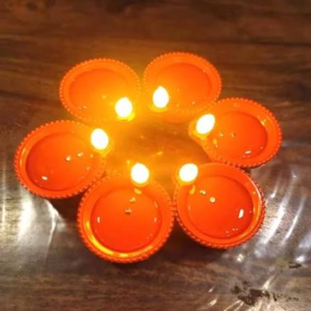 LED Light Water Sensor Diyas Plastic with, Ambient Lights,