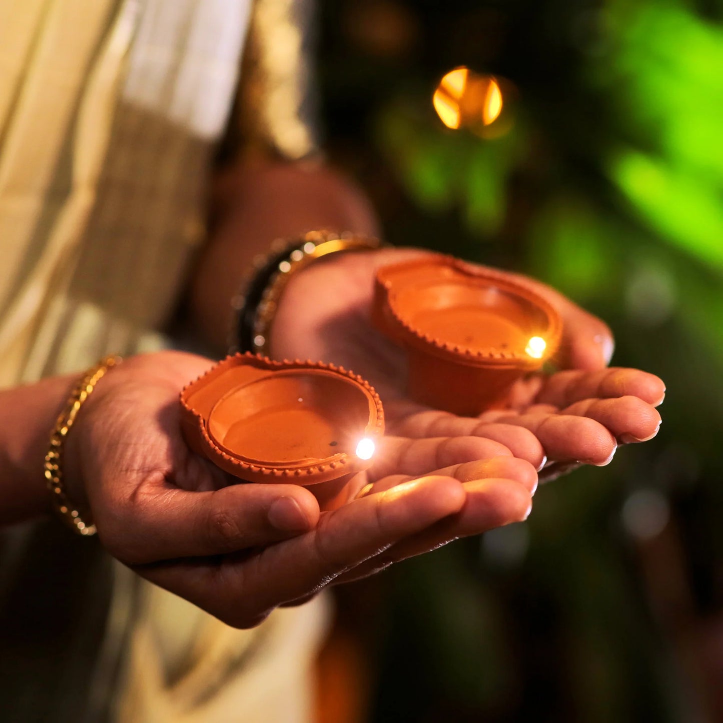 LED Light Water Sensor Diyas Plastic with, Ambient Lights,