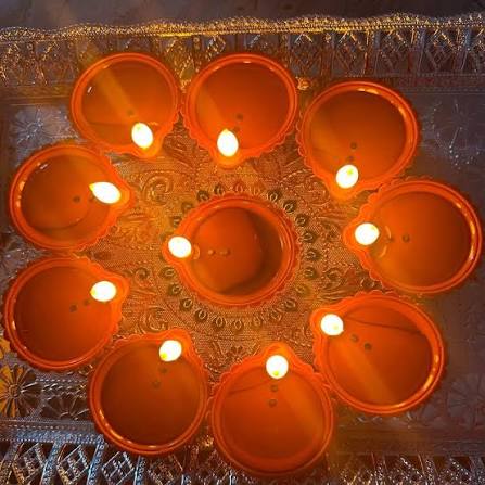 LED Light Water Sensor Diyas Plastic with, Ambient Lights,