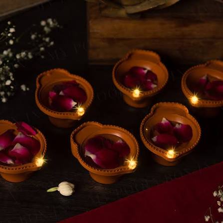 LED Light Water Sensor Diyas Plastic with, Ambient Lights,